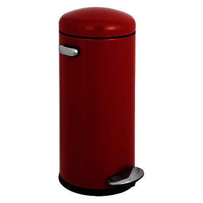 simplehuman Retro Round Pedal Bin, 30L Red simplehuman Retro Round Pedal Bin, 30L Red